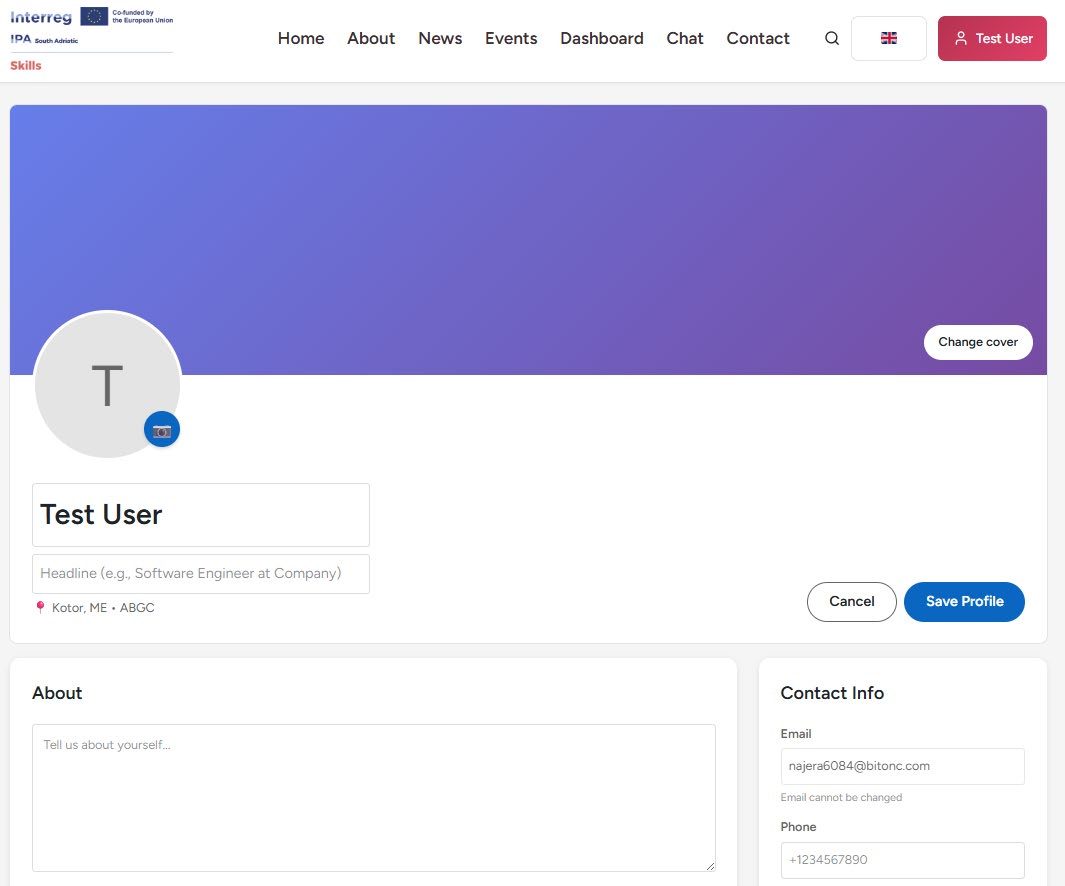 Figure 4.2 — Edit profile mode activated